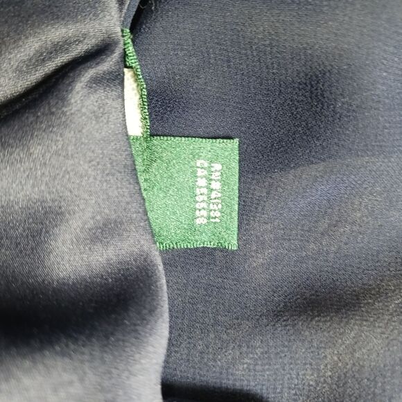 Ralph Laren Blue Ruched Wrap Midi Dress for Cocktail Events Womans Large........ - Picture 3 of 11